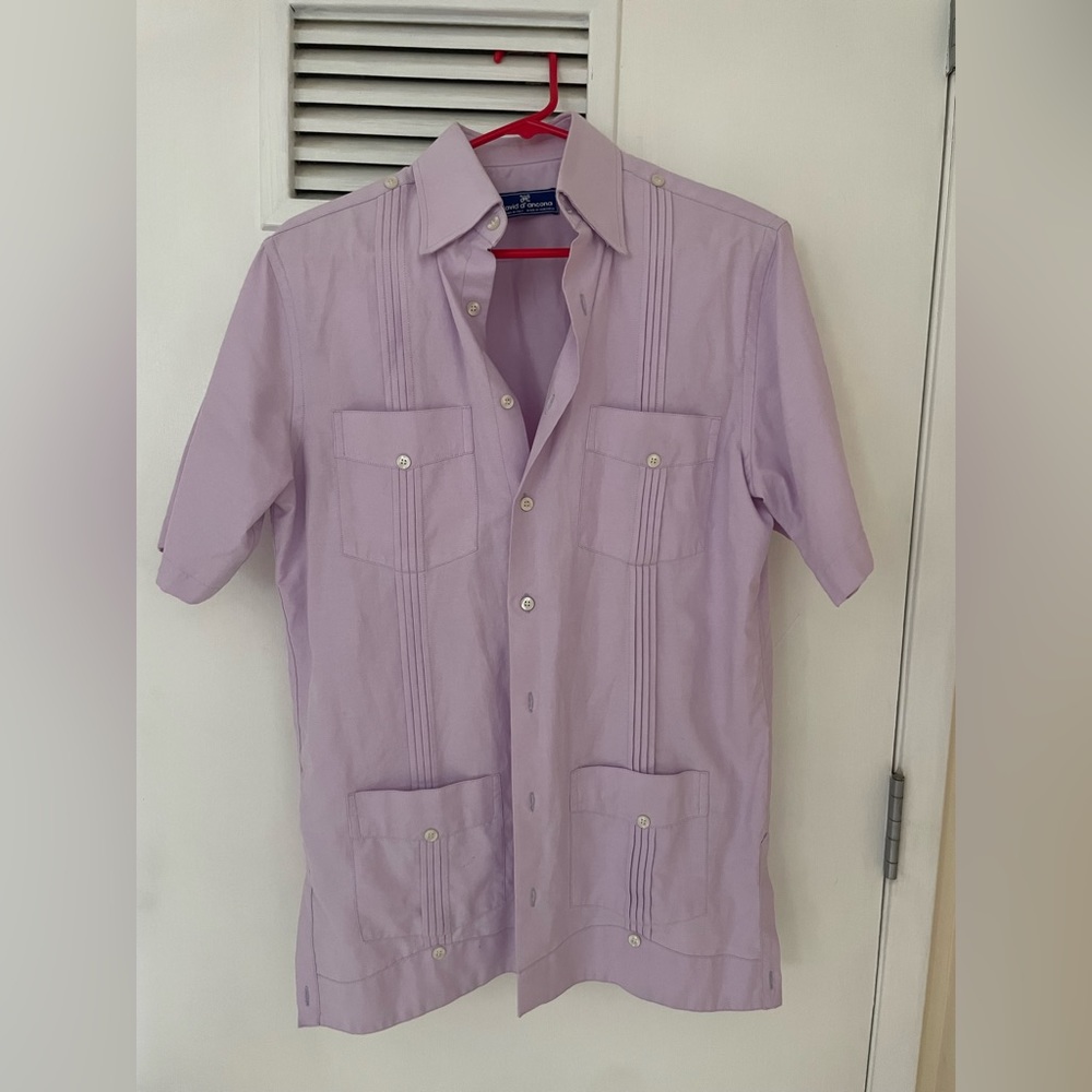 Lilac Italian Button Up